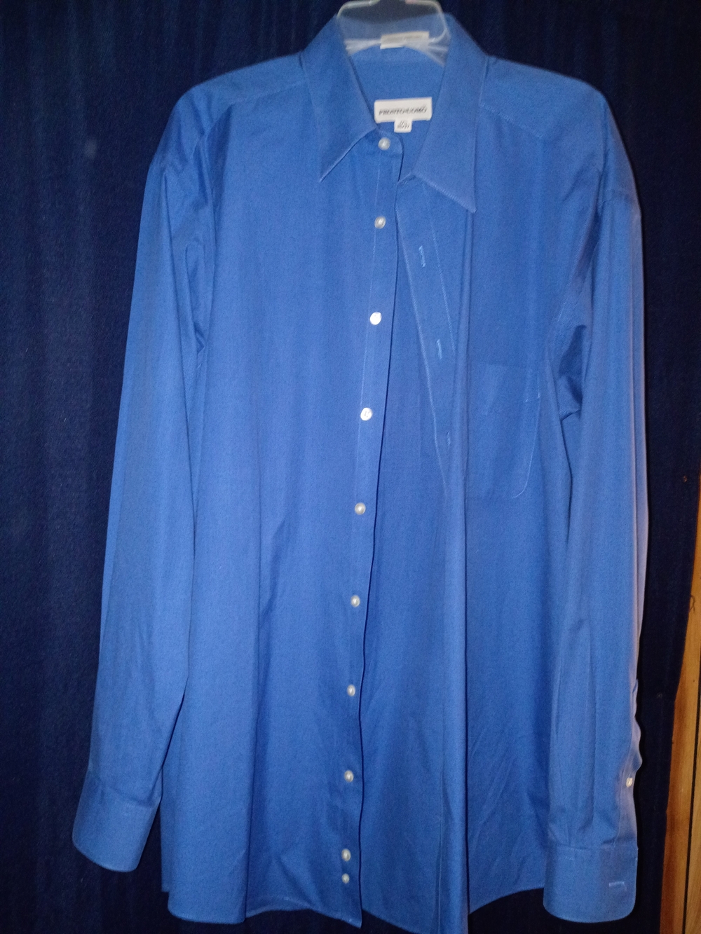 Pronto Uomo Royal Blue Long Sleeve Dress Shirt